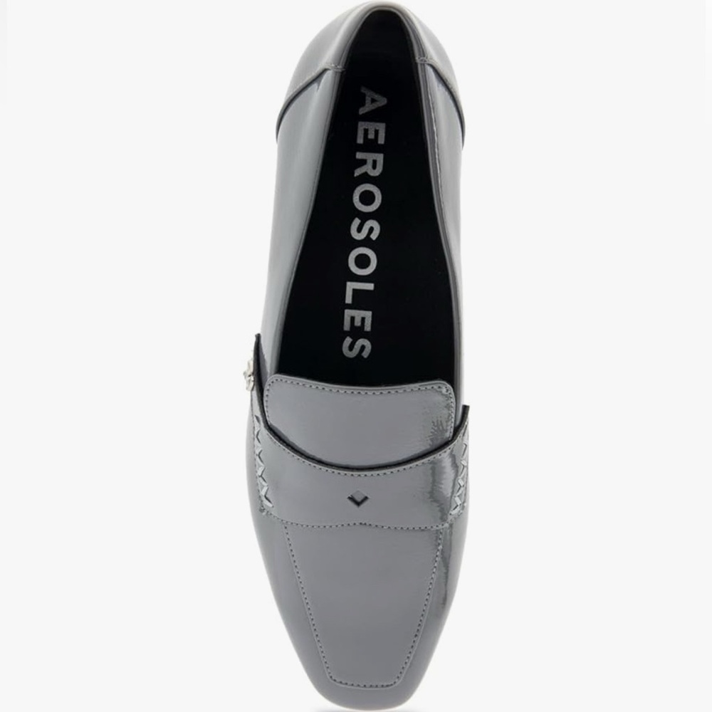 Aerosoles Women’s Praia Loafers – Size 8.5 NWOT Shiny Grey